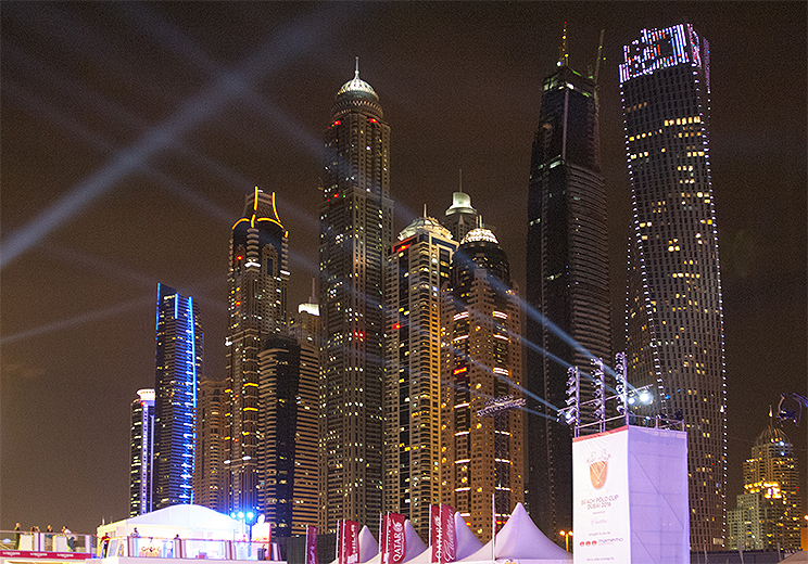 Dubai Beach Polo Backdrop