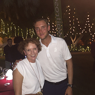 Clair and Stuart Broad