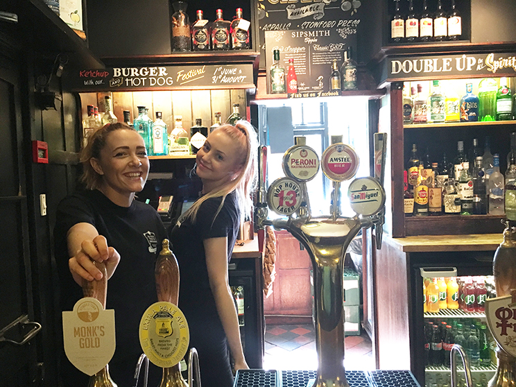 Bar Maids at Olde Trip to Jerusalem